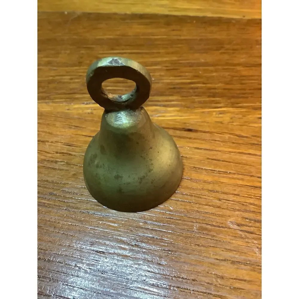 Vintage Miniature Brass Cast iron Christmas Bells Handmade Primitive India